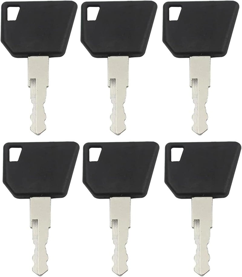 gradora 14607 Ignition Keys 701 45501 14707 14603 5755124 8035807 Replacement for J-CB 3CX Bo-mag Dynapac Te-rex Vibromax Bob-cat New Ho-lland Vo-lvo Mini Excavator (Pack of 6) - Image 2